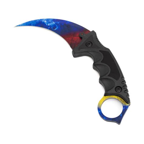 Premium Karambit Ice And Fire Real CS2 Custom Made IRL By LootKnife