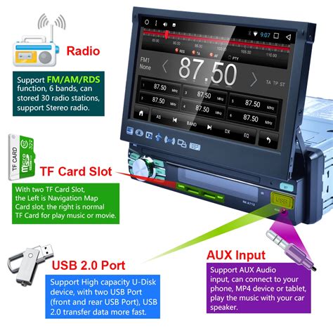 Camecho Din Android Car Radio Gps Navigation Mp Multimedia Player