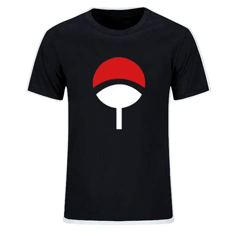 Best Sasuke Uchiha Crest T Shirt Cotton Tops Tees Men Boy Casual Homme