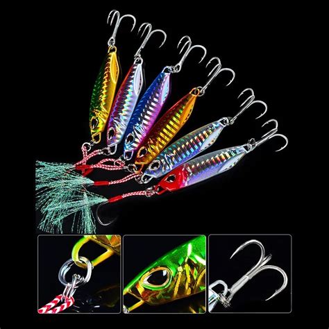 Jual Jual Umpan Pancing Metal Jig Termurah Treble Asist Hook Fishing