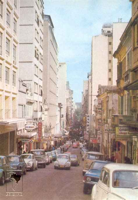 Porto Alegre Rua dos Andradas antiga Rua da Praia década 1970