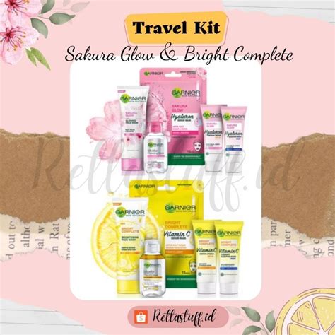 Garnier Bright Complete Travel Kit Skin Care Shopee Malaysia