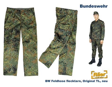 Bw Feldhose Flecktarn Original Leo K Hler A Bw