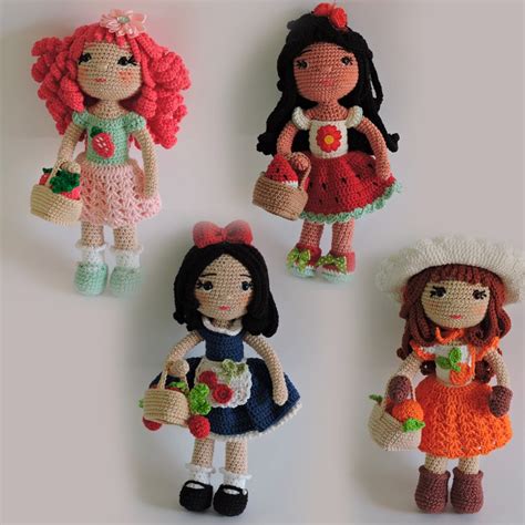 Kit De Amigurumis Bonecas Frutinhas Shopee Brasil