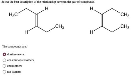 Solved Select The Best Description Of The Relationship Between The