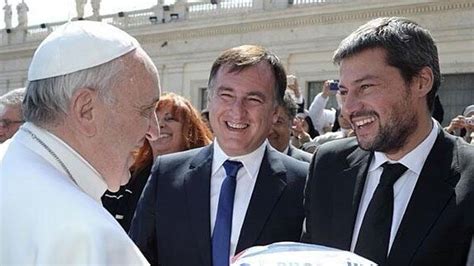 El Papa Francisco Recibi Al Presidente De San Lorenzo