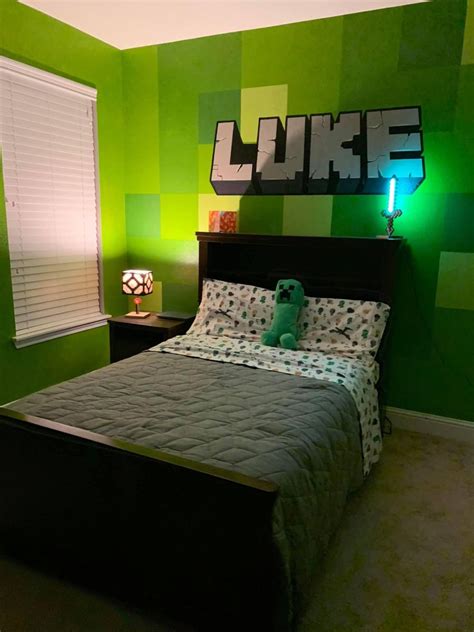 Minecraft Bedroom For A Little Boy Cool Kids Bedrooms Boys Bedroom