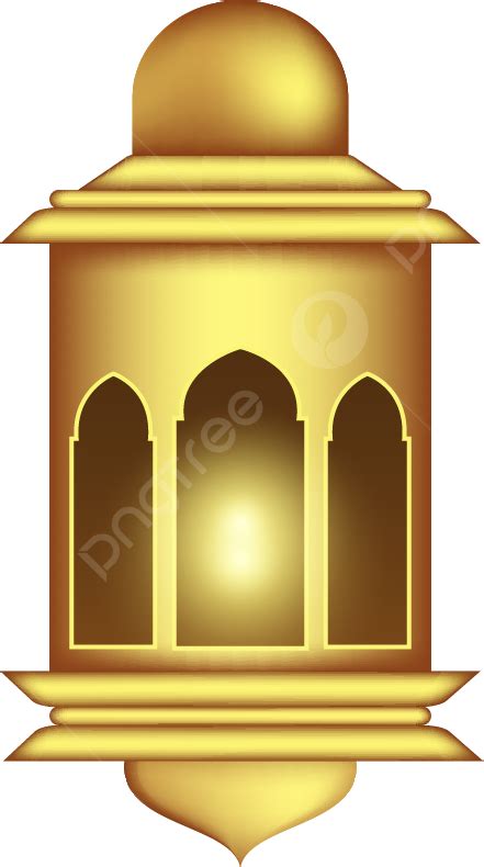 Frontera De Decoración De Linterna De Oro Ramadan 3d Png Ramadan