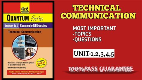 Technical Communication Aktu Most Important Topics Unit