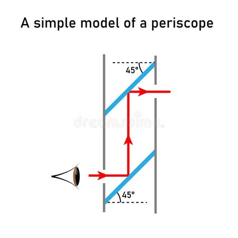 Diagram of Simple Model of a Periscope. Stock Vector - Illustration of ...