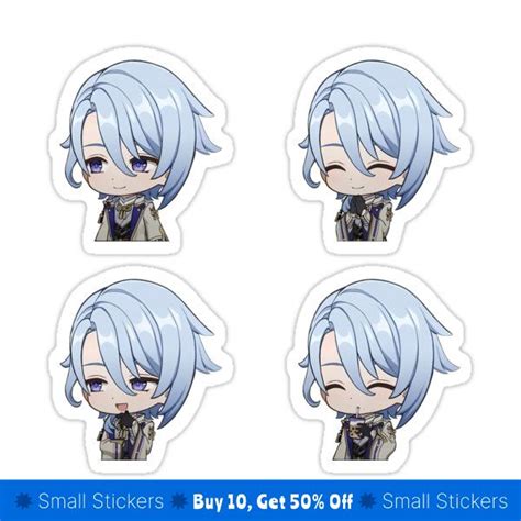 Ayato Kamisato Ayato Nd Genshin Impact Chibi Stickers Set Sticker