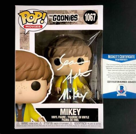 Sean Astin Mikey Inscription Signed The Goonies Funko Pop