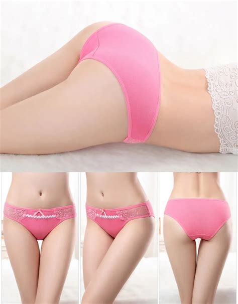 Yun Meng Ni Underwear Soft Cotton Brief Intimate Women Sexy Panties