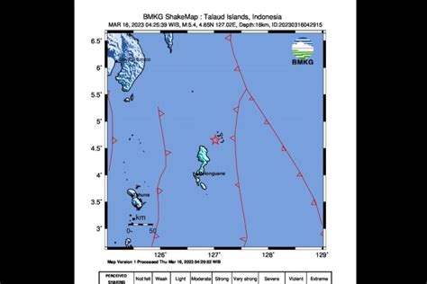 Gempa M Guncang Wilayah Kepulauan Talaud Antara News