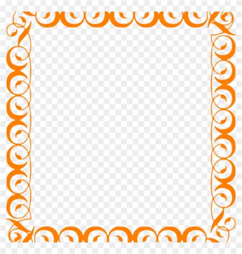 Free Elegant Border Clipart Orange Elegant Border Clip Art Girl