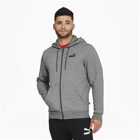 Puma Mens Essentials Full Zip Hoodie Ebay