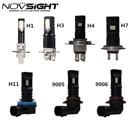 Novsight 9005 HB3 9006 HB4 H1 H3 H4 H7 H11 LED Fog Light Bulbs Car