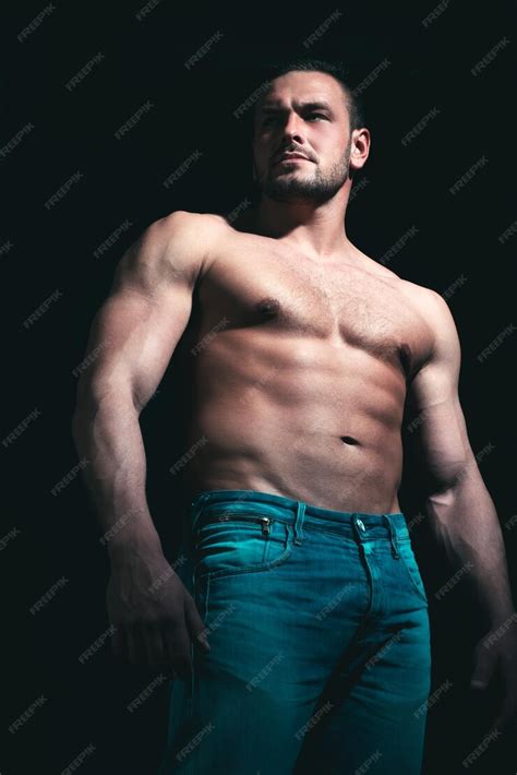 Premium Photo | Strongand serious muscular man handsome sexual strong