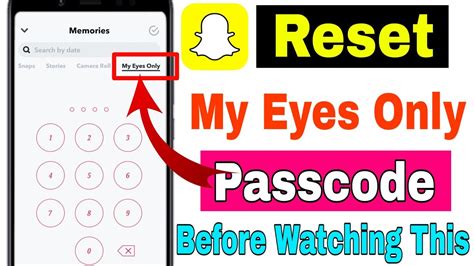 How To Reset Snapchat My Eyes Only Passcode Without Losing Everything