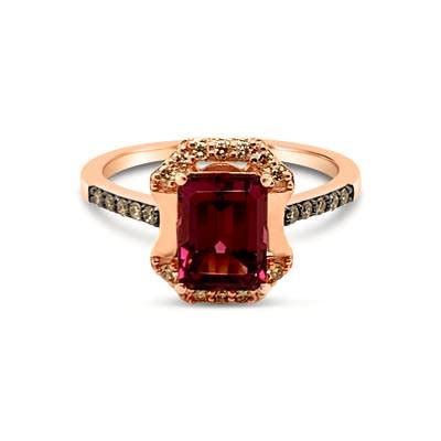 14K Strawberry Gold Ring Chocolate Diamonds Nude Diamonds BVKZ 19B Le Vian