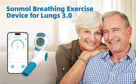 Sonmol Breathing Exercise Device For Lungs With Electric Manometer And Test Mouthpiece