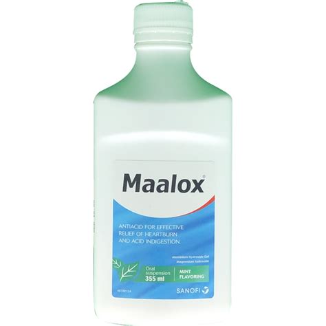 Buy Maalox Mint Oral Suspension 355ml Online At Best Price And Same Day