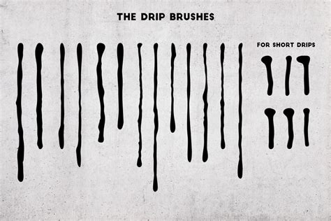 Illustrator Paint Drip Brushes Vector Brush Drips