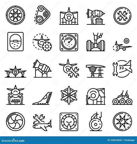 Aircraft Repair Flowchart Vector Illustration Cartoondealer