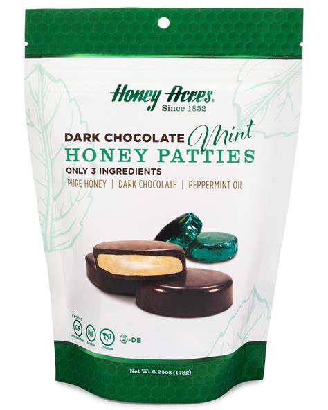 Dark Chocolate Mint Honey Patties™ – Honey Acres