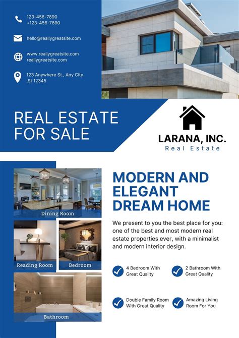 Paper And Party Supplies Design And Templates Rent To Own Real Estate Flyer