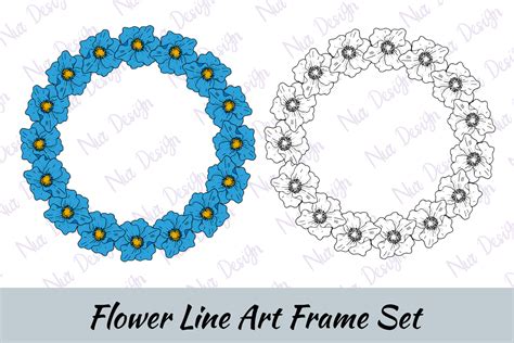 Floral Frame Himalayan Poppy Flower Graphic By Nurdesign99 · Creative