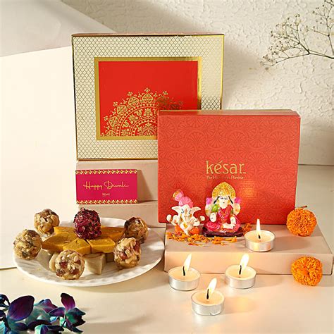 Buy Send Diwali Celebration Sweets With Idols N Candle Online FNP