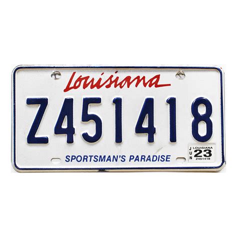 2023 Louisiana #Z451418 | LA License Plates