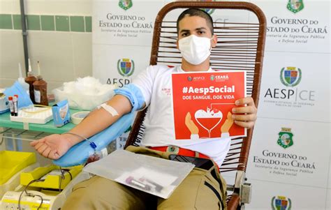 Alunos E Servidores Da Aesp Doam Sangue Em A O Do Hemoce