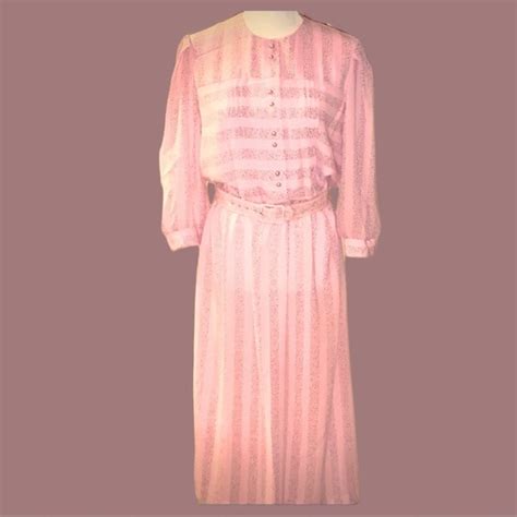 Vintage Dresses Vintage Mod Barbie Dress Sz Sm Longsleeve Pleated