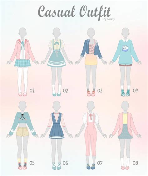 Kawaii Casual Cute Anime Outfits