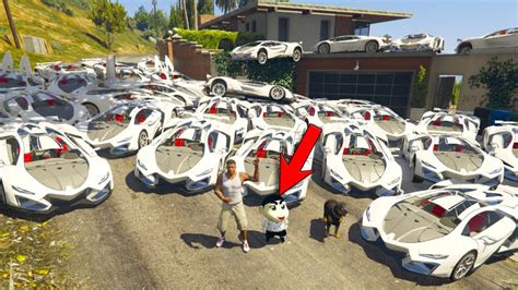 GTA V Stealing Flying Car From Billionaire House Franklin Shinchan