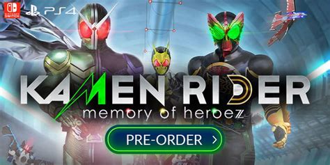 Kamen Rider Memory Of Heroez Launches On October 29