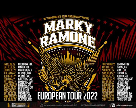 News Marky Ramones Blitzkrieg Europe Mp Tour Management