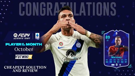 Ea Sports Fc 24 89 Rated Lautaro Martinez October Serie A Player Of