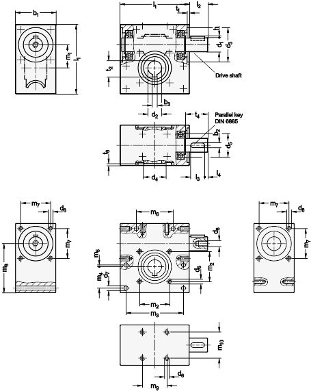 Worm Gear Reducers Gn Jw Winco