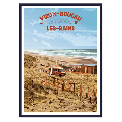 Les Bains Poster Affiche Image Encadr E Cadr Aven