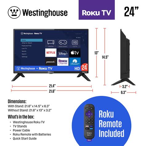 Westinghouse 24 HD Smart Roku TV WR24HX2210 Best Buy