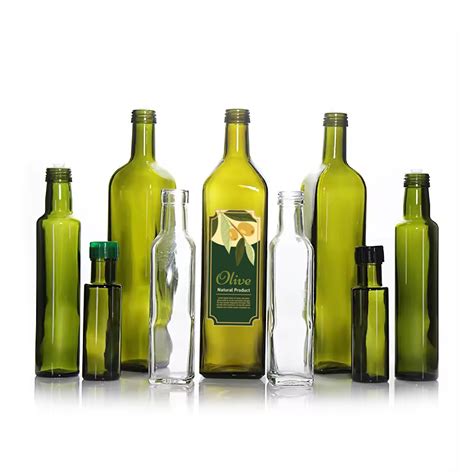 250ml 500ml 750ml 1000ml Green Olivecoconut Oil Glass Bottles With Aluminium Cap China Olive