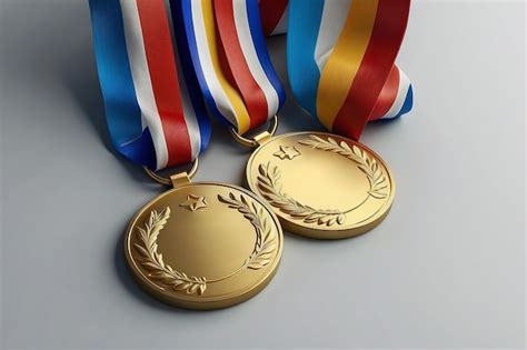 Premium Photo | Olympic Gold Medal Isolated for Tamplate Design