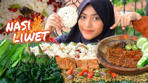 SAMBAL NASI LIWET MUKBANG NASI LIWET TERI IKAN ASIN PETE CINA SAMBAL