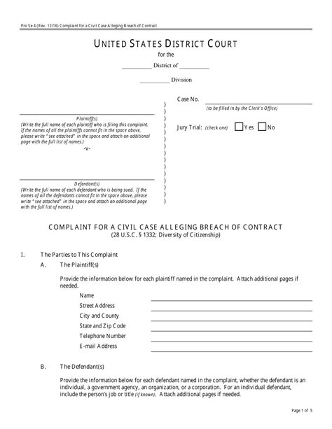 Civil Cover Sheet District Court Cover Sheet Court