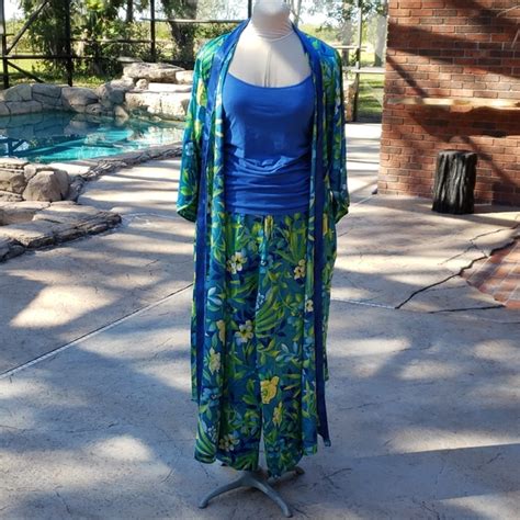 The Lingerie Collection Intimates Sleepwear Vintage Lingerie Collection Robe Pant Set