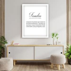 Quadro Decorativo Família Significado Dicionário 30x40cm Leroy Merlin