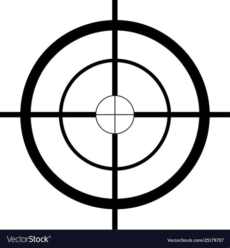 Sniper target Royalty Free Vector Image - VectorStock